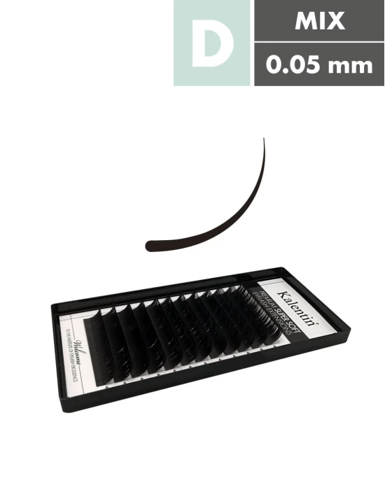 Extension ciglia D Ø0,05 - MIX | Kalentin