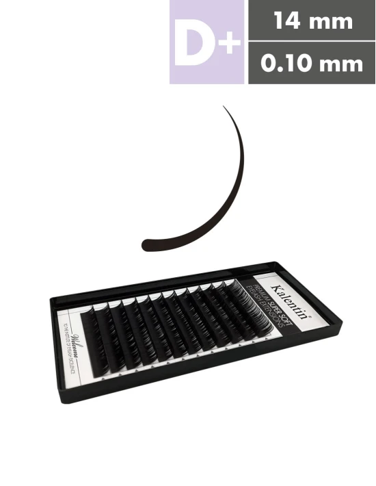 Extension ciglia D+ Ø0,10 - 14mm | Kalentin