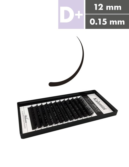 Extension ciglia D+ Ø0,15 - 12mm | Kalentin