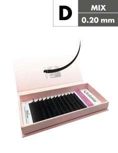 Extension Ciglia Flat D Ø0,20 Mix | Kalentin cosmetici professionali