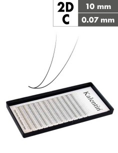 Extension ciglia 2D C Ø0,07 - 10mm effetto bagnato | Kalentin