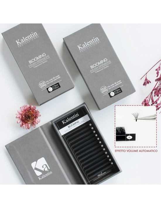 Extension Ciglia Blooming CC Ø0,07 - 12-13mm| Kalentin cosmetici professionali
