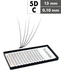 Extension ciglia 5D C Ø0,10 - 13mm effetto bagnato | Kalentin