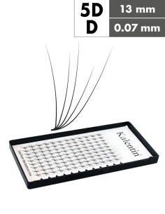 Extension ciglia 5D D Ø0,07 - 13mm effetto bagnato | Kalentin