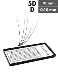 Extension ciglia 5D D Ø0,10 - 10mm effetto bagnato | Kalentin