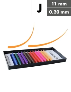 Extension ciglia colorate J Ø0,20 - 11mm  | Kalentin