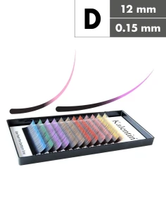 Extension ciglia doppio tono D Ø0,15 - 12mm | Kalentin
