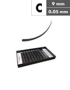 Extension ciglia marrone scuro C Ø0,05 - 9mm | Kalentin