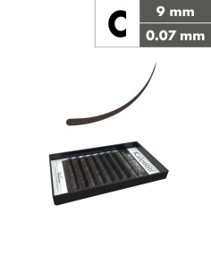Extension ciglia marrone scuro C Ø0,07 - 9mm | Kalentin