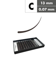 Extension ciglia marrone scuro C Ø0,07 - 13mm | Kalentin