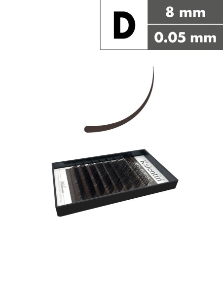 Extension ciglia marrone scuro D Ø0,05 - 8mm | Kalentin
