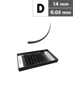 Extension ciglia marrone scuro D Ø0,05 - 14mm | Kalentin