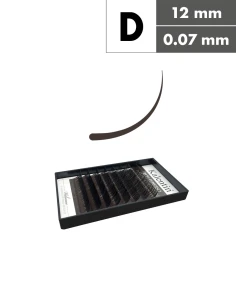 Extension ciglia marrone scuro D Ø0,07 - 12mm | Kalentin