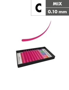 Extension ciglia rosa C Ø0,10 - MIX | Kalentin