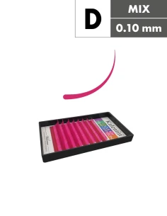 Extension ciglia rosa D Ø0,10 - MIX | Kalentin