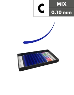 Extension ciglia blu C Ø0,10 - MIX | Kalentin