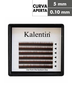 Extension sopracciglia castano scuro curva aperta Ø0,010 - 5mm | Kalentin