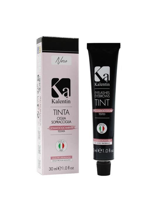 Tinta per ciglia e sopracciglia nero - 30ml | Kalentin
