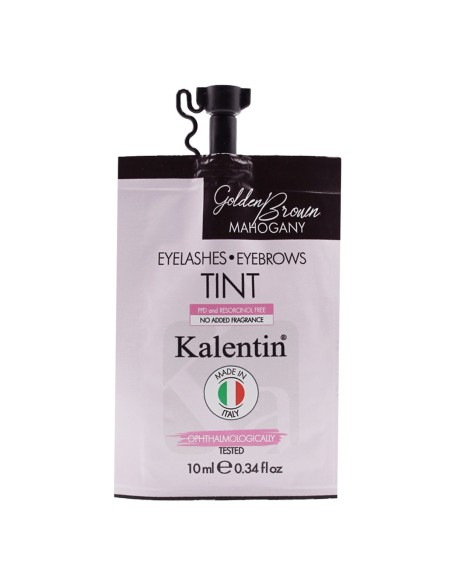 Tinta per ciglia e sopracciglia preattivata castano dorato mogano - 10ml | Kalentin