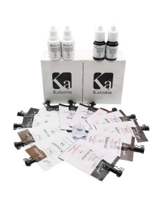 KIT COMPLETO tinture ciglia e sopracciglia 12 colorazioni 10ml | Kalentin