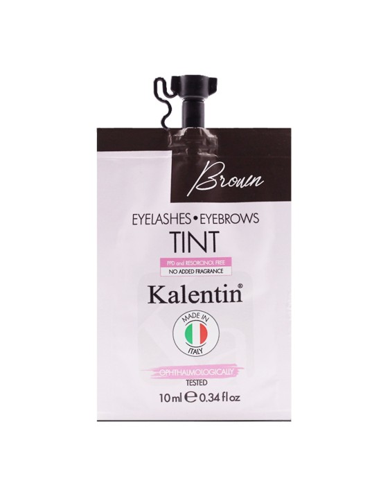 Tinta per ciglia e sopracciglia preattivata castano - 10ml | Kalentin
