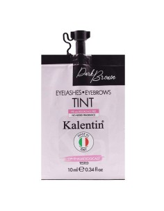 Tinta per ciglia e sopracciglia preattivata castano scuro - 10ml | Kalentin