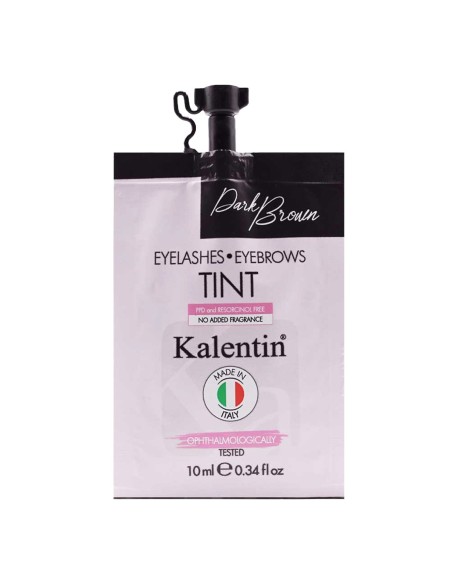 Tinta per ciglia e sopracciglia preattivata castano scuro - 10ml | Kalentin