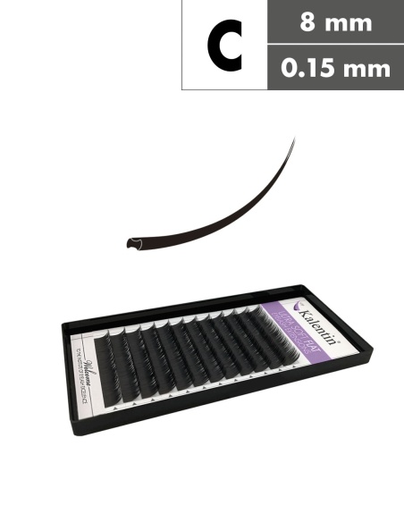 Extension Ciglia Semi-Flat C Ø0,15 - 8mm| Kalentin cosmetici