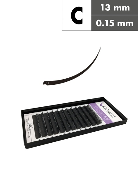 Extension Ciglia Semi-Flat C Ø0,15 - 13mm| Kalentin cosmetici