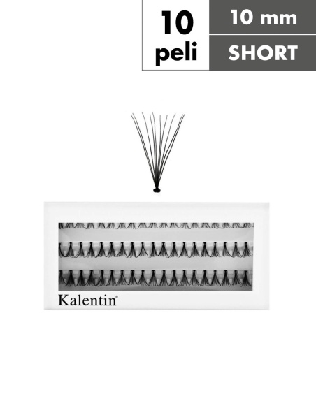 Ciuffetti ciglia nodo classico 10 peli - SHORT| Kalentin cosmetici