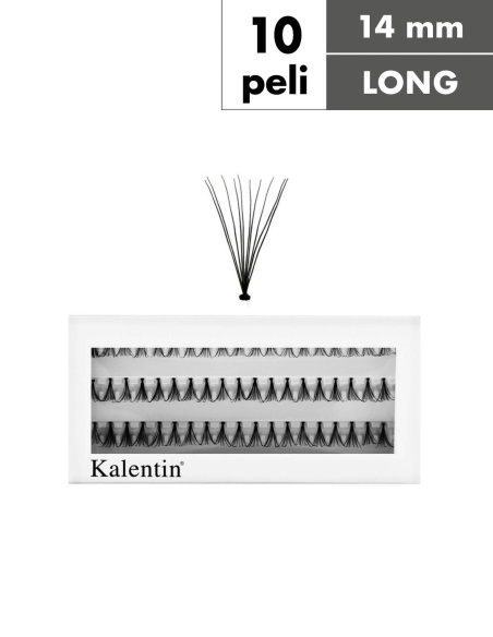 Ciuffetti ciglia nodo classico 10 peli - LONG| Kalentin cosmetici