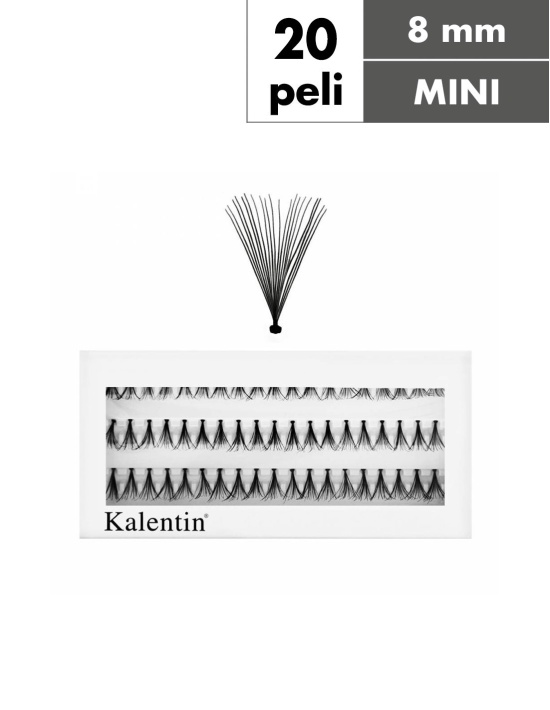 Ciuffetti ciglia nodo classico 20 peli - MINI| Kalentin cosmetici