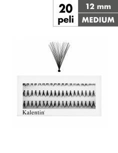 Ciuffetti ciglia nodo classico 20 peli - MEDIUM| Kalentin cosmetici