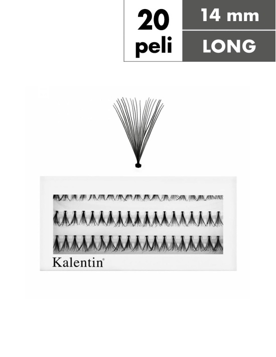 Ciuffetti ciglia nodo classico 20 peli - LONG| Kalentin cosmetici