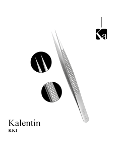 Pinza pro alta precisione 13,5 cm per ciglia - KK1 | Kalentin