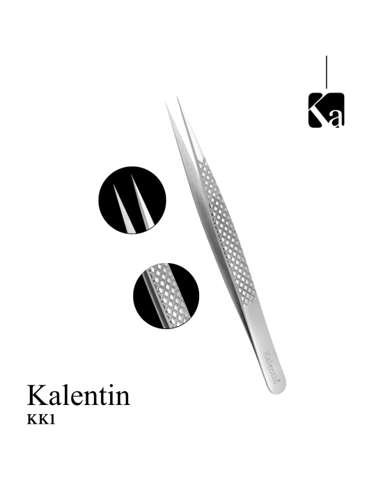 Pinza pro alta precisione 13,5 cm per ciglia - KK1 | Kalentin