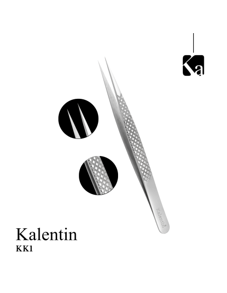 Pinza pro alta precisione 13,5 cm per ciglia - KK1 | Kalentin