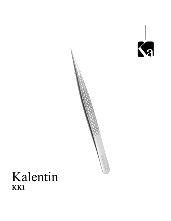 Pinza pro alta precisione 13,5 cm per ciglia - KK1 | Kalentin