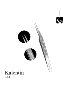 Pinza alta precisione 13 cm per ciglia - KK4 | Kalentin cosmetici