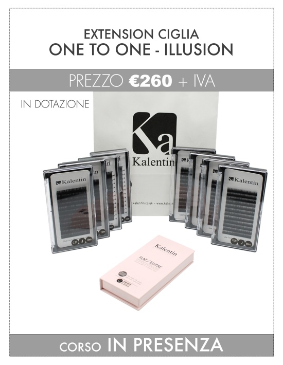 Corso extension ciglia metodo one to one | Kalentin corsi pro