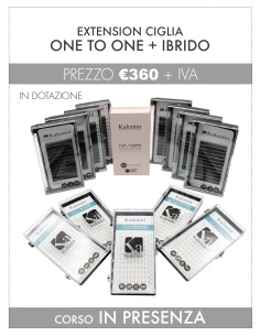 Corso extension ciglia metodo one to one + ibrido | Kalentin corsi pro