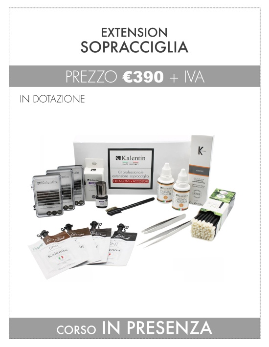 Corso extension sopracciglia | Kalentin corsi pro