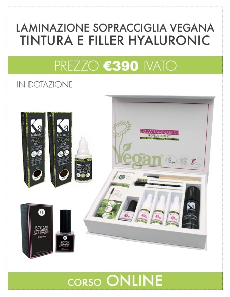 Corso ONLINE laminazione e tinta sopracciglia + kit & botox | Kalentin corsi pro