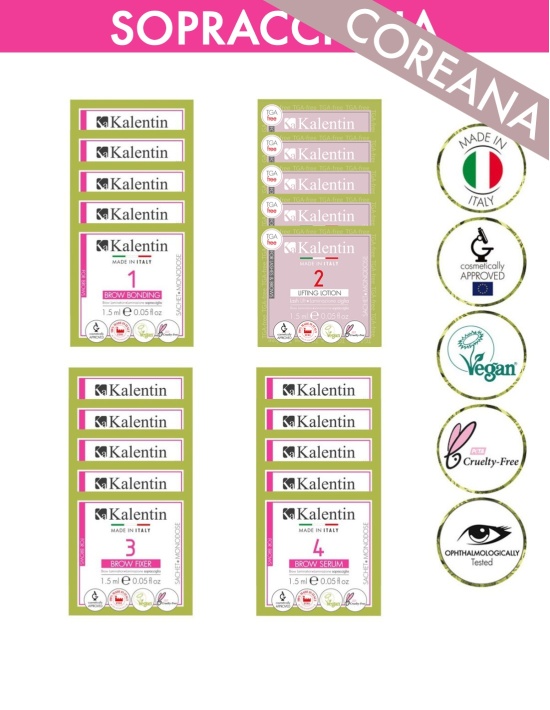 CISTEAMMINA UNA BROW  20 monodosi laminazione sopracciglia (5 applicazioni) | Kalentin cosmetici di qualità