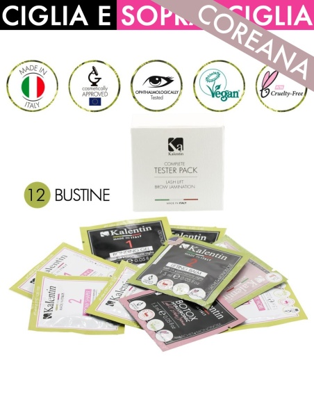 TESTER PACK monodosi (laminazione ciglia e sopracciglia) | Kalentin