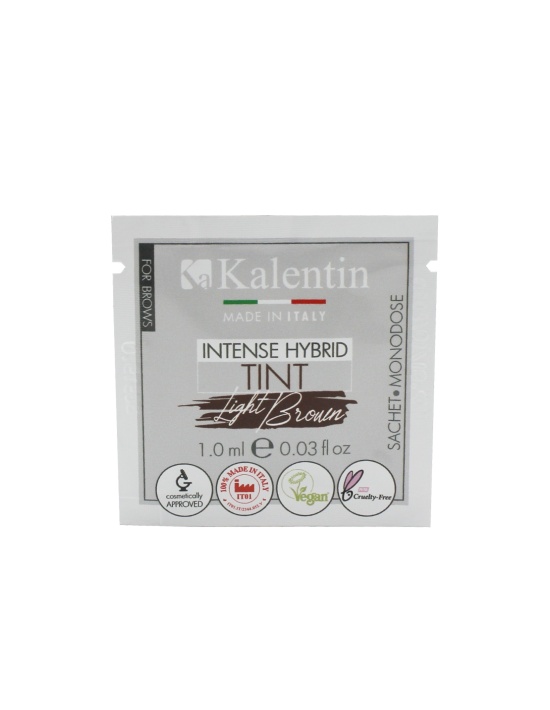 Tinta Intense Hybrid per sopracciglia preattivata - Castano chiaro 1ml| Kalentin cosmetici di qualità