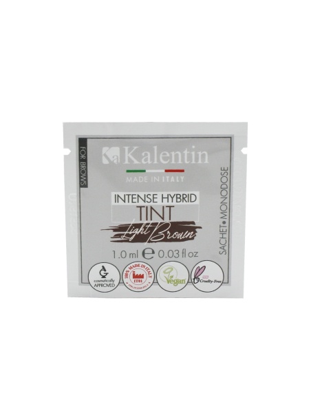 Tinta Intense Hybrid per sopracciglia preattivata - Castano chiaro 1ml| Kalentin cosmetici di qualità