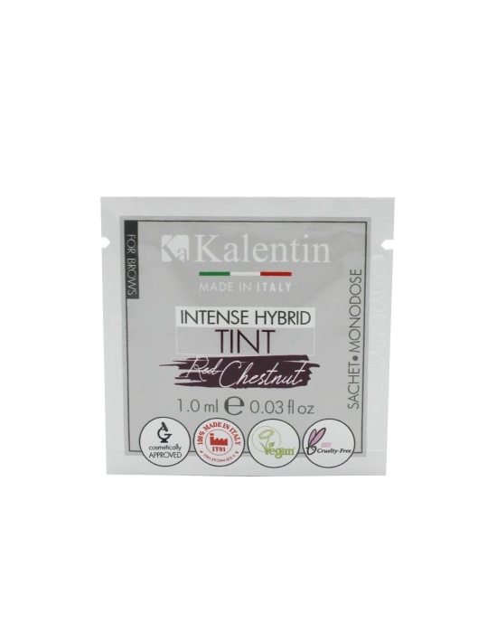 Tinta Intense Hybrid per sopracciglia preattivata - Rosso castagna 1ml| Kalentin cosmetici di qualità
