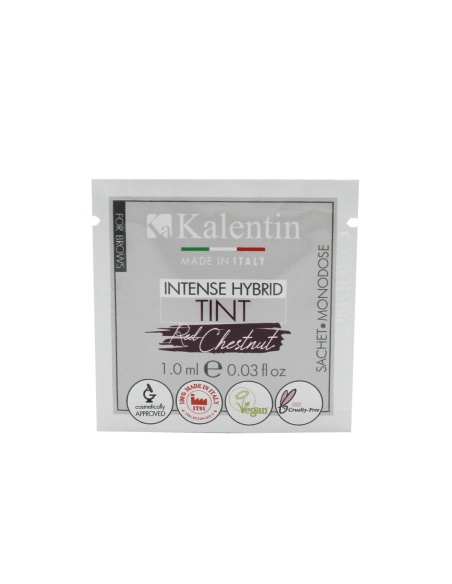 Tinta Intense Hybrid per sopracciglia preattivata - Rosso castagna 1ml| Kalentin cosmetici di qualità