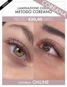 TUTORIAL ONLINE DI LAMINAZIONE CIGLIA COREANA | Kalentin corsi pro